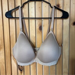 ThirdLove 24/7 Seamless Stripe Wireless Bra Tan Size 38C